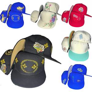 Nouveautés Gorras <span class=keywords><strong>Era</strong></span> Original Hat 6 Panel Plain Brodé Sports Vintage Basketball Cap Flat Brim Fitted <span class=keywords><strong>Snapback</strong></span> - Product Image 1