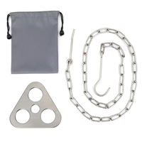 Camping Trépied Chasse Voyage Camping Accessoires Bbq Trépied Kit Camping Portable Feu de Camp Équipement et Équipement