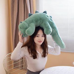 Dinosaure en peluche poupée longue jambe endormie oreiller dessin animé Tyrannosaurus rex figurine - Product Image 3