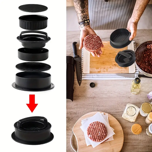 Lot de 1 machine à hamburgers antiadhésive pour la cuisine, idéale pour la viande, les fromages et les légumes - Product Image 3
