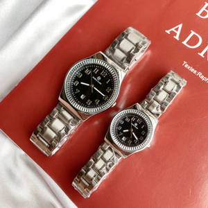 Montres de couple Pablo Raez, nouvelle tendance à la mode, calendrier, étanches, en acier inoxydable, avec éclairage nocturne, pour hommes et femmes - Product Image 1