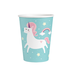 Juego de vajilla desechable Unicorn Party Platos de papel de postre de 9 pulgadas para fiestas y ocasiones especiales - Product Image 5