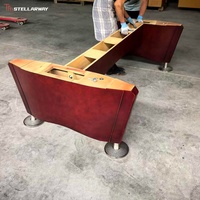 Table de billard américaine Stellarway 9 pieds, 9 boules, en bois massif, ardoise bleue Jiujiang, système de retour automatique des billes, pour tournois, usage commercial