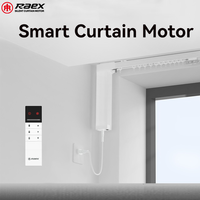 Moteur de rideau intelligent en aluminium RAEX MP82-E avec télécommande pour maison intelligente et bureau, 100-240V, design moderne, garantie 5 ans