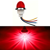 Mini Feu de gabarit latéral de toit de cabine de camion en PC, couleur rouge ambre clair, modèle Melon d'eau