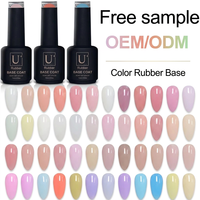 Base de Gel UV Professionnelle 64 Couleurs en Caoutchouc, Primer de Renforcement, Gel UV à Dissolution Rapide, Super Adhérence, Manucure Couleur YouGel