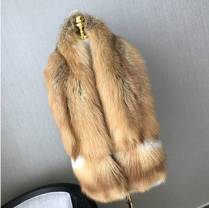 MWFur-<span class=keywords><strong>Etole</strong></span> en fourrure de renard avec poches, châle en fourrure de luxe pour femme, mode hivernale - Product Image 6