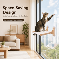 HOT Hamac pour chat à ventouse, suspendu pour balcon, structure d'escalade pour chat, lit pliable pour chat, capsule spatiale, corde d'escalade, accessoires pour animaux de compagnie