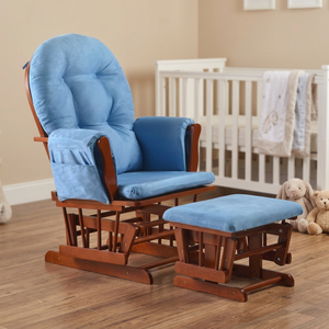 Sillón mecedora de madera maciza estilo nórdico para adultos y personas mayores, ideal para el hogar, sala de estar y uso en exteriores. - Product Image 1