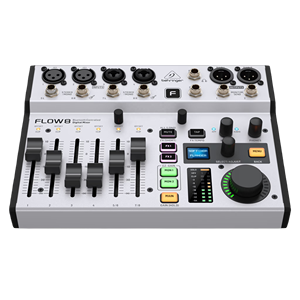 Behringer FLOW 8 8-Input Digital Mixer Bluetooth App <strong>Control</strong> 60mm Channel Faders 2 FX Processors USB/Audio Interface 4-Band EQ - Product Image 6