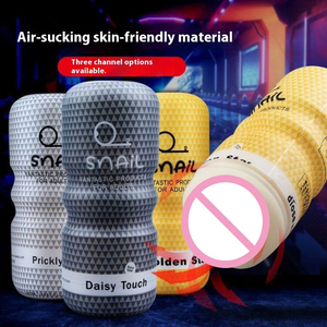 Pompe à pénis Aircraft Cup, jouet sexuel pour hommes, jouet sexuel réaliste à texture compressible, Pocket Pussy, masturbateur masculin - Product Image 4