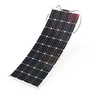 لوحة طاقة شمسية مرنة شبه مرنة بقدرة 80 وات 90 وات 100 وات 110 وات لوحة طاقة شمسية مرنة بقدرة 100 وات 110 وات
