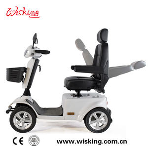 Scooter Eléctrico Portátil Wisking 4038 de Tamaño Mediano para Exteriores con Parabrisas y Techo para Golf, Carrito para Jardín - Product Image 6