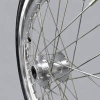 Ensemble de pneus de route Supermoto 17 pouces avec finition chrome argenté 70/90-17 et 90/80-17 pour Surron Light Bee X Motocross
