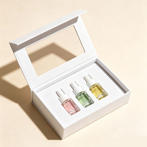 กล่องบรรจุภัณฑ์น้ำมันหอมระเหยเครื่องสำอางระดับไฮเอนด์ พร้อมแผ่นโฟม EVA สีขาวและซับในผ้าซาตินสำหรับเซรั่มบำรุงผิว - Product Image 4