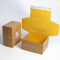 Boîtes en papier kraft personnalisées avec languette déchirable pour l'emballage de vêtements, cérémonie d'ouverture surprise pour l'emballage de vêtements