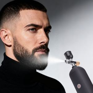 Pistolet aérographe court sans fil compact rechargeable pour tatouage de peinture de gâteau d'art d'ongle dans la conception conviviale de salon de coiffure - Product Image 6