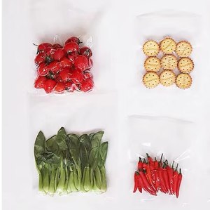 Sacs sous vide en plastique de qualité alimentaire OEM ODM, impression par gravure, pour aliments surgelés, pizzas, matériau PA/PE, 100 pièces, salades et gâteaux - Product Image 1