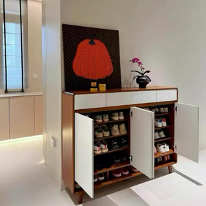 Zapatero de Madera Minimalista de Estilo Chino Moderno <span class=keywords><strong>para</strong></span> Sala de Estar o Entrada - Product Image 3