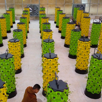 Tour aéroponique, équipement d'agriculture hydroponique, système de culture de plantes pour ferme de serre commerciale