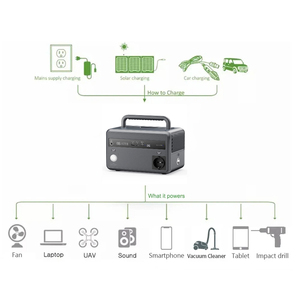 Batería de Almacenamiento de Energía Compacta de 300W, Fuente de Alimentación Portátil para Aventuras al Aire Libre - Product Image 5