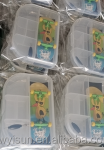 <span class=keywords><strong>Jouet</strong></span> de touche de planche à roulettes de doigt de personnalisation professionnelle avec la petite boîte transparente de touche - Product Image 6