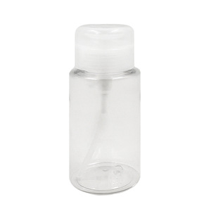 Clear Empty <b>Makeup</b> Remover Bottle With Pump Flip Lid Portable Travel Decanter For Toner And Nail Polish Remover - Product Image 5