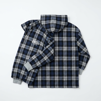 Vestes personnalisées pour hommes, veste courte à carreaux, veste en flanelle à carreaux, fermeture éclair, style streetwear, vêtements de travail, broderie personnalisée