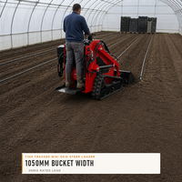 Mini Skid Steer Loader T360 dengan Track Karet, 941kg, Compact Track Loader, Bucket 0.1M3, EPA EURO5 untuk Pekerjaan Tanah