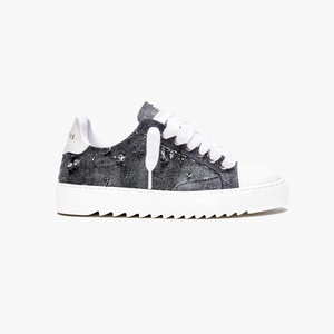 Baskets décontractées pour femmes, style designer, effet vieilli, avec <span class=keywords><strong>lacets</strong></span> asymétriques rose et blanc, à plateforme, chaussures de marche tendance pour femmes - Product Image 2