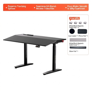 Electric Lazy Desk standing boss desk with Reclining Tilt Top Ergonomic Sit Stand Gaming <b>Computer</b> Desk Adjustable Height - Product Image 4