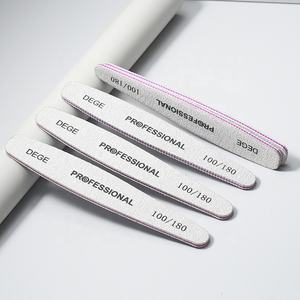 Профессиональная пилка для ногтей в форме капли, Зебра, эery доска 100/180 Грит с профессиональным логотипом DEGE - Product Image 2