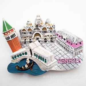 Imanes de nevera de resina conmemorativos de atracción turística transfronteriza Yijia, Venecia, Italia, Francia, Roma, tridimensional - Product Image 2