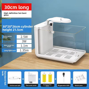 ตู้ปลาแก้วแบบโค้งงอทันสมัย ไม่ใช้น้ำ พร้อมระบบก<span class=keywords><strong>ร</strong></span>องด้านข้าง สำหรับเลี้ยงปลาทอง เหมาะสำห<span class=keywords><strong>ร</strong></span>ับใช้ในห้องนั่งเล่นและห้องนอน - Product Image 6