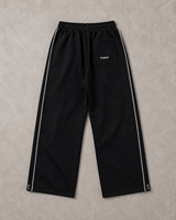 Pantalon de survêtement large pour homme, personnalisé OEM/ODM, en molleton bouclette, avec cordon de serrage à la taille, rayures latérales, style streetwear décontracté