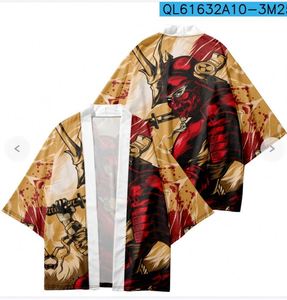 Kimono Japonés Personalizado con Diseño de Gato de la Suerte y Fantasma, Haori Japonés, Kimono de Anime, Capa - Product Image 6