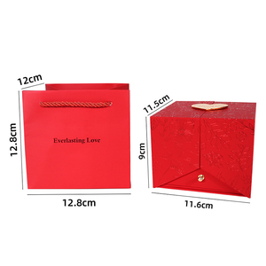 Moderna Scatola Regalo per <span class=keywords><strong>Gioielli</strong></span> <span class=keywords><strong>a</strong></span> Forma di Rosa Ecologica per <span class=keywords><strong>San</strong></span> <span class=keywords><strong>Valentino</strong></span> con Collana Abbinata per Fidanzata - Product Image 5