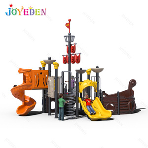 Chất lượng cao lớn ngoài trời vui chơi giải trí thiết bị tàu cướp biển Toddler nhựa trẻ em sân chơi trượt ngoài trời cho các trường học - Product Image 5