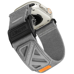 Eraysun 2025 correa de reloj de Velcro deportivo de lona de nailon de escalada de bucle magnético de moda para Apple <span class=keywords><strong>Watch</strong></span> - Product Image 4