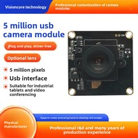 Módulo de Cámara HD de 5 Megapíxeles, Unidad de Reconocimiento Facial de Autoservicio, Micrófono Integrado, USB sin Controladores, Visión Nocturna Industrial