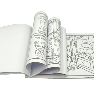 Libro <span class=keywords><strong>da</strong></span> colorare Offset unico personalizzato pagine di linea tratteggiata perforate per cucire rilegatura per bambini <span class=keywords><strong>adulti</strong></span> con copertina morbida stampa di alta qualità - Product Image 5
