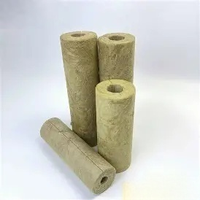 Tube isolant thermique en laine de roche en aluminium, résistant au feu, pour pipeline industriel, directement de l'usine