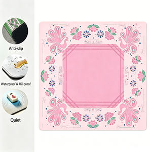 Ecologisch verantwoorde natuurlijke rubberen opvouwbare mahjongtafelmat antislip luxe gamingmat voor poker en kaartspellen - Product Image 1