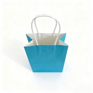 Sacs en papier de luxe robustes personnalisés KM pour cadeaux, artisanat, fêtes, emballages cadeaux, sacs de shopping avec poignées - Product Image 2