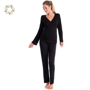 <span class=keywords><strong>Pijama</strong></span> de maternidad, <span class=keywords><strong>pijama</strong></span> de maternidad de bambú, <span class=keywords><strong>pijama</strong></span> de embarazada, ropa de dormir de maternidad sostenible, pijamas de Enfermería de otoño para mamá - Product Image 3
