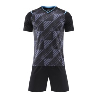 Conjunto de Camiseta de Fútbol para Hombre, Directo de Fábrica, Manga Corta, Transpirable, de Secado Rápido, Uniforme de Fútbol de Poliéster, Ropa Deportiva de Equipo, Venta al Por Mayor