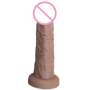 Nouveau dildo réaliste en silicone liquide souple marron de grande taille sans œufs de Jiuxi pour femmes, jouets sexuels pour adultes. - Product Image 3