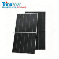 Module Solaire Bifacial N-Type Trina Vertex N 715W-740W Haute Efficacité 23,8% PERC Double Verre Demi-Cellule Grands Panneaux en Gros