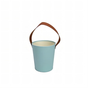 Customized Macaron Single <strong>Small</strong> Barrel Portable Flowers Box Luxury Leather Gift Packaging for Flower Gifts <strong>Paper</strong> <strong>Boxes</strong> - Product Image 5