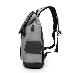 Sac à dos pour homme personnalisé multi-poches, tendance, antivol, pour ordinateur portable, avec chargeur USB - Product Image 4